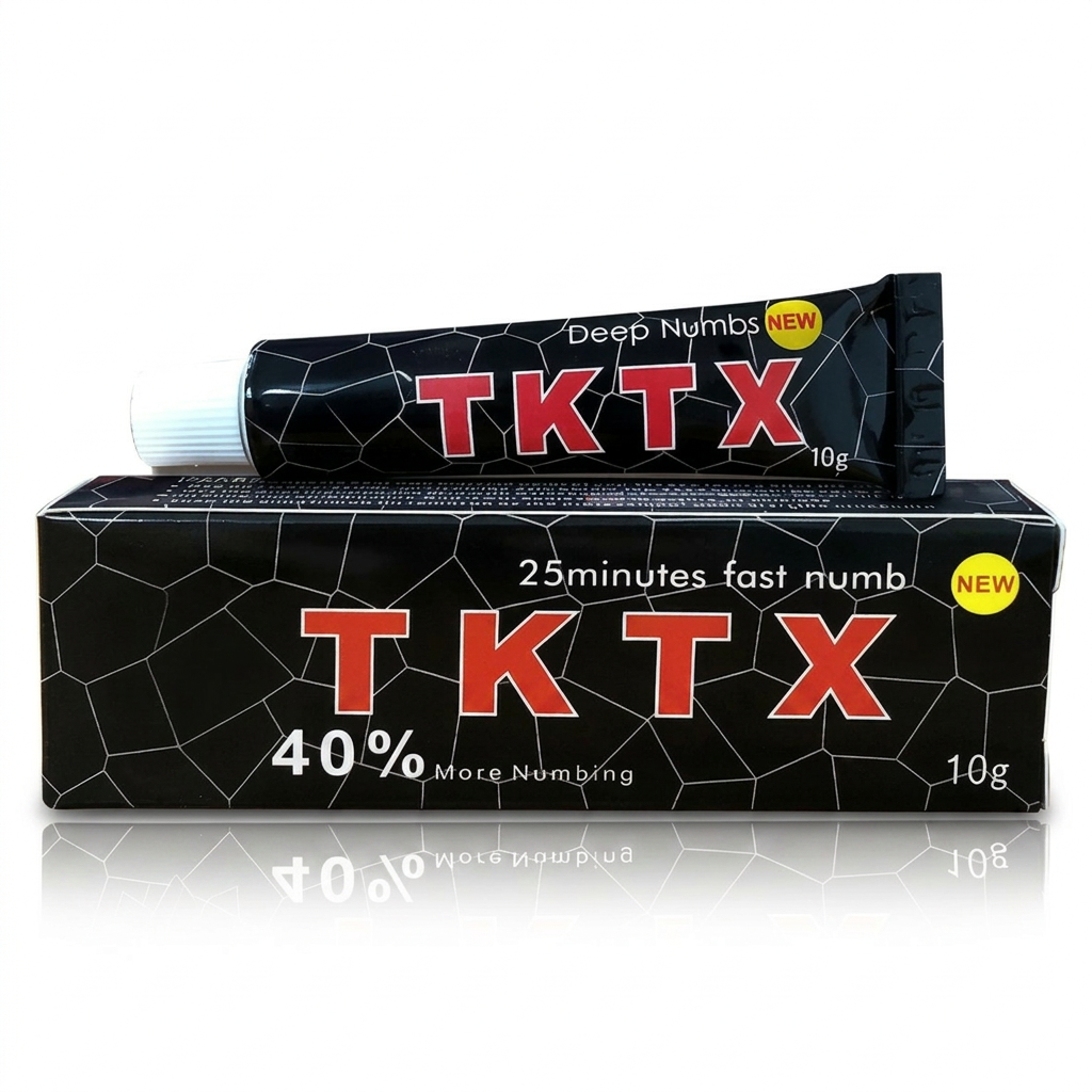 Black TKTX Numbing Cream - 40% strength numbing cream tube