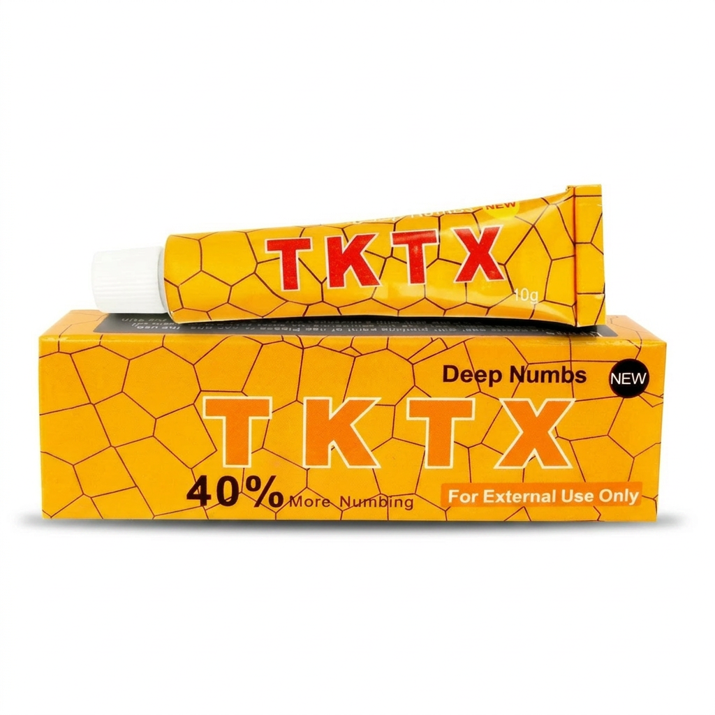 Yellow TKTX Numbing Cream - 40% strength numbing cream tube